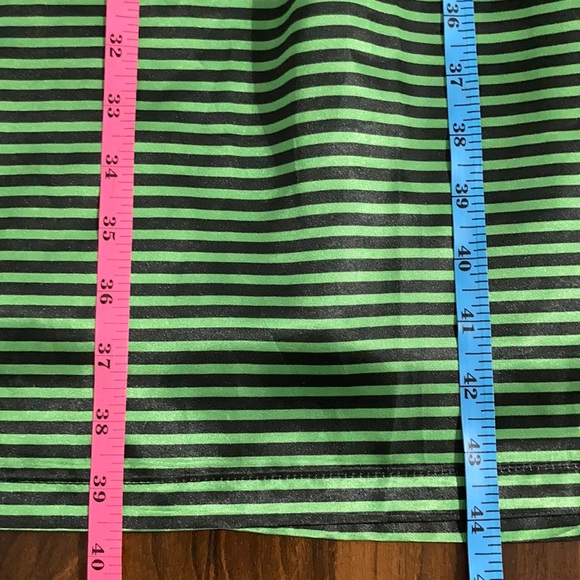 NWT Kersh by ModCloth Black & Green Sequin Striped Formal Cocktail Dress Large - Picture 12 of 15